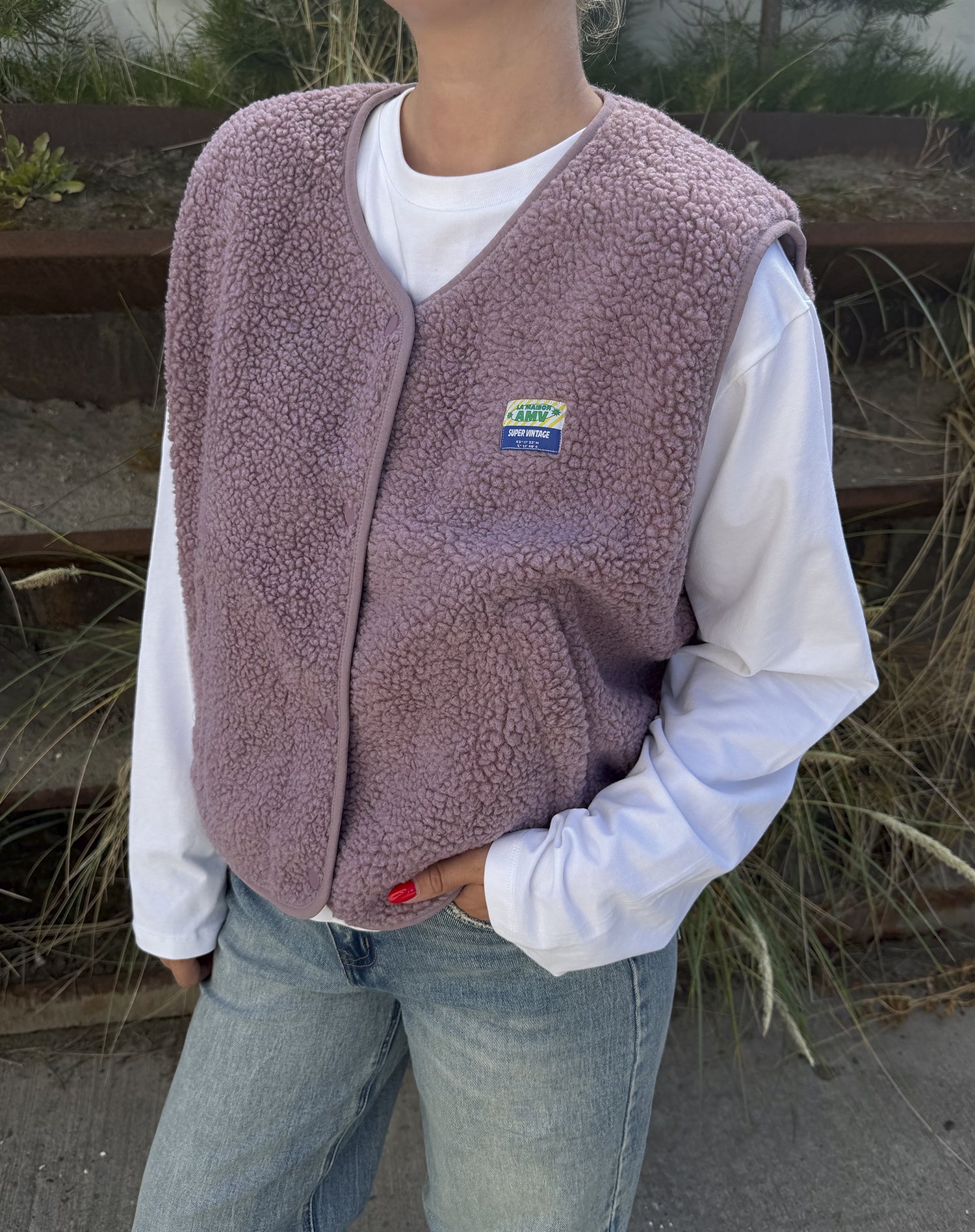 American Vintage - Hoktown Vest - Prunelle Chine